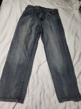 Eddie Domani 34/32 Straight Leg Jeans in Mmeedium Wash Y2k